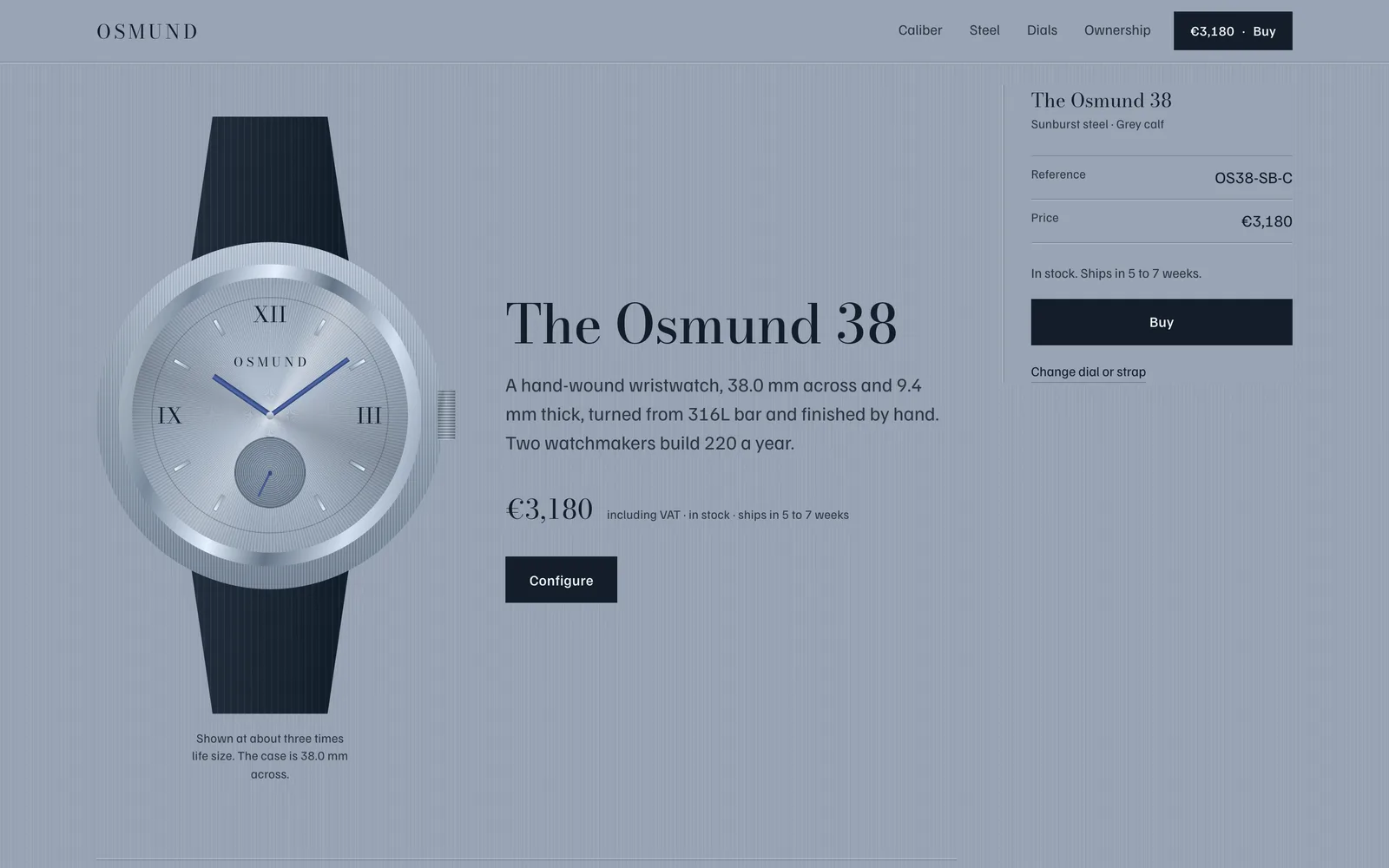 The OSMUND landing page at desktop width